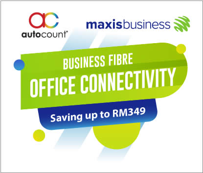 Maxis Business Fibre Office Connectivity with AutoCount